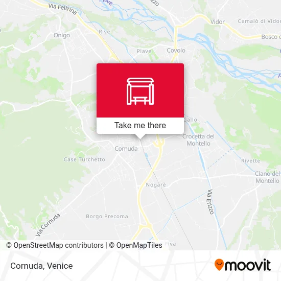 Cornuda map