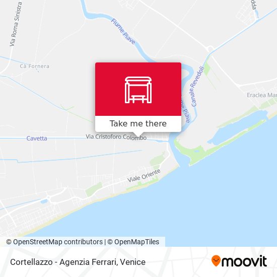 Cortellazzo - Agenzia Ferrari map