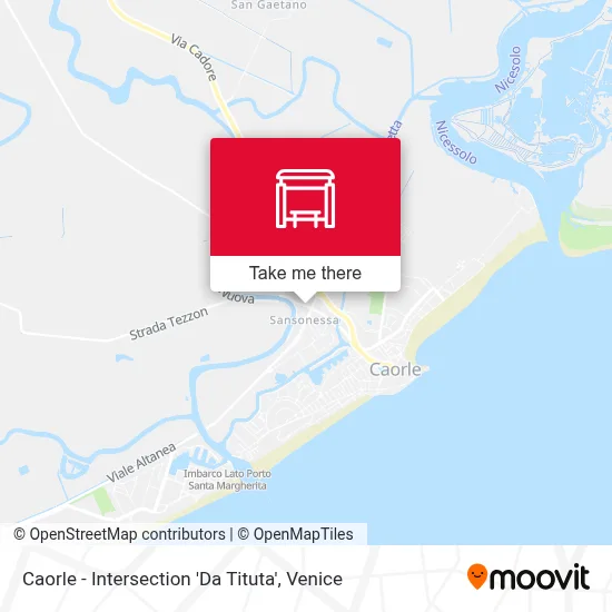 Caorle - Intersection 'Da Tituta' map