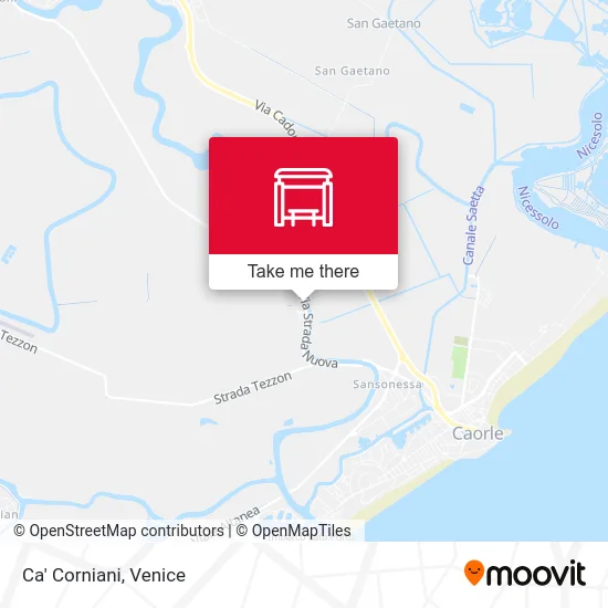 Ca' Corniani map