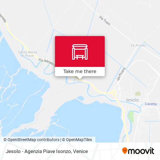 Jesolo - Agenzia Piave Isonzo map