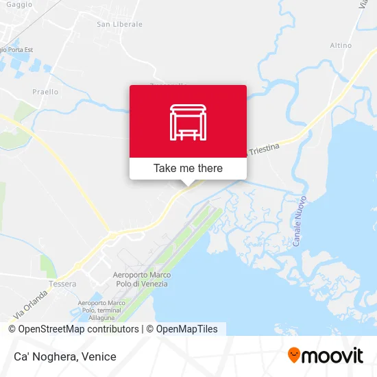 Ca' Noghera map