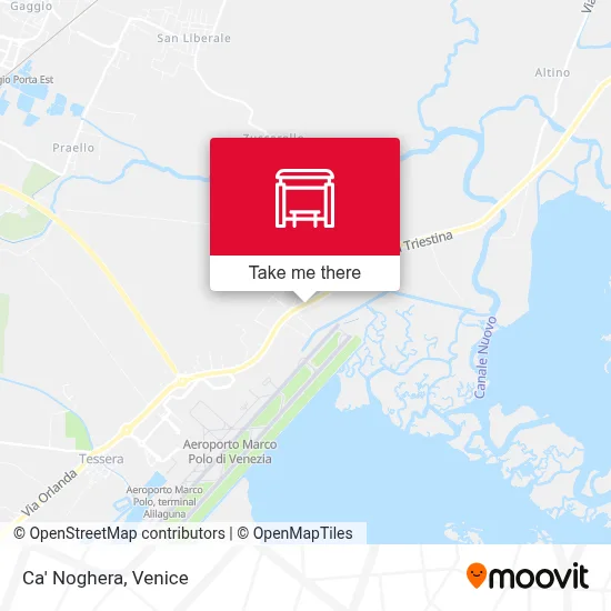 Ca' Noghera map