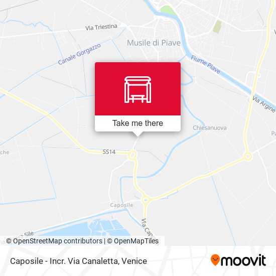 Caposile - Incr. Via Canaletta map
