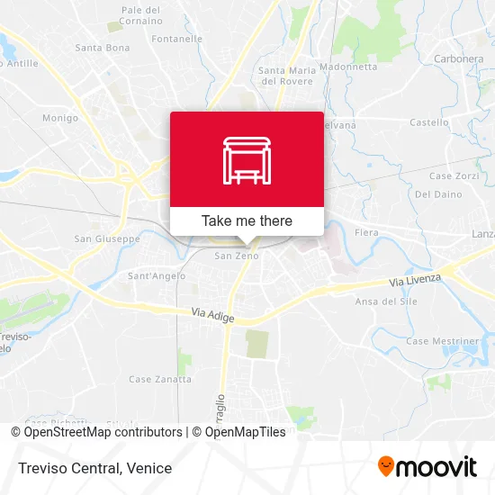 Treviso Central map