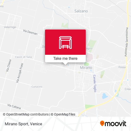 Mirano Sport map