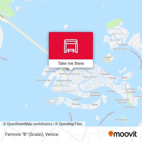 Ferrovia "B" (Scalzi) map