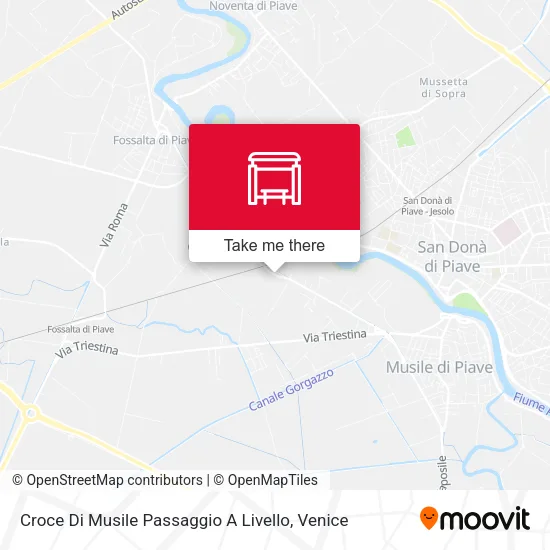 Croce Di Musile Passaggio A Livello map