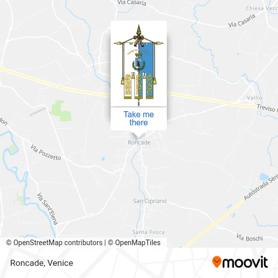 Roncade map