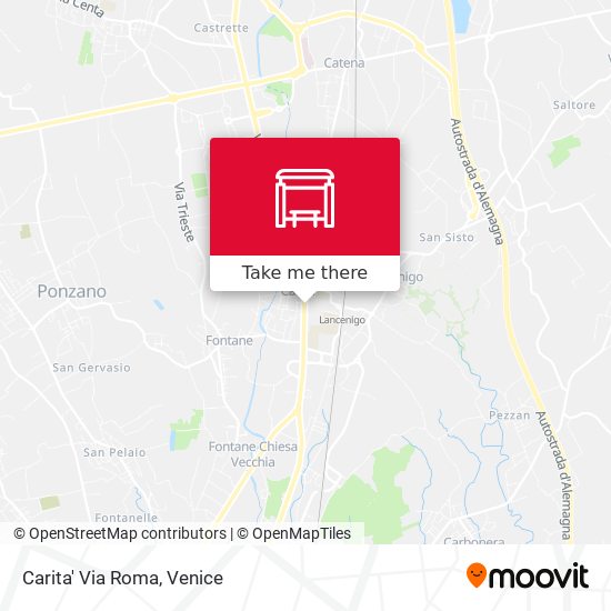 Carita' Via Roma map