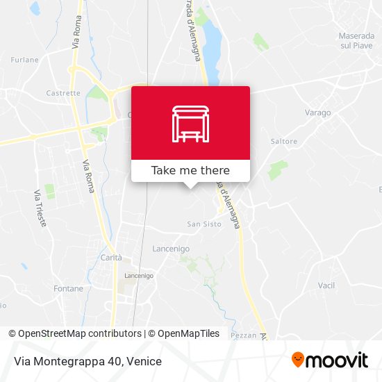 Via Montegrappa 40 map