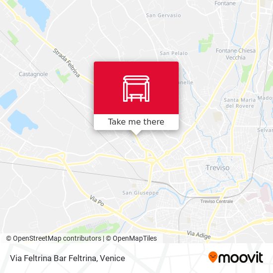 Via Feltrina  Bar Feltrina map