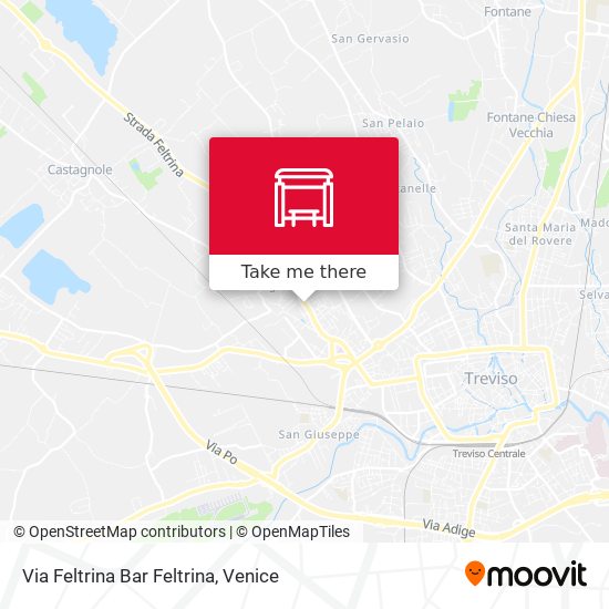 Via Feltrina Bar Feltrina map