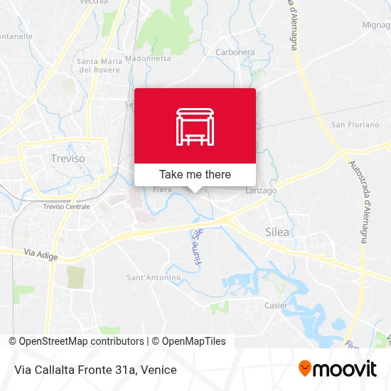 Via Callalta Fronte 31a map