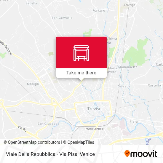 Viale Della Repubblica - Via Pisa map