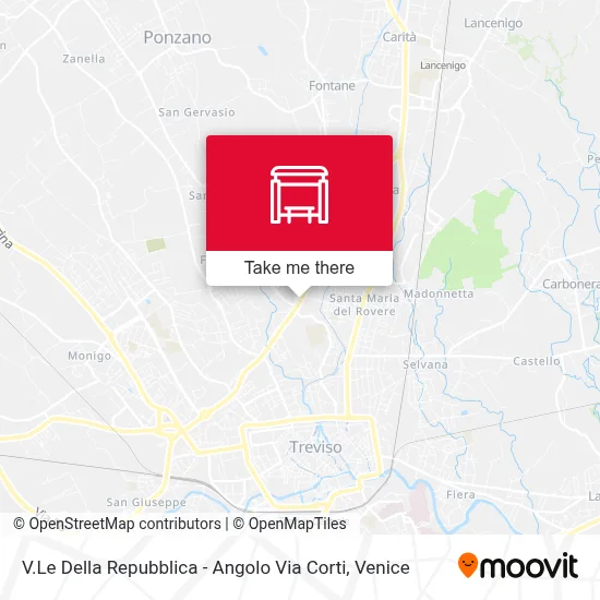 V.Le Della Repubblica - Angolo Via Corti map