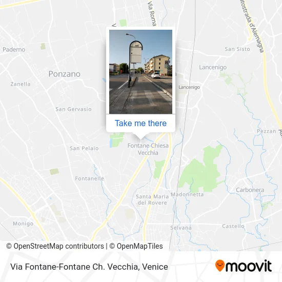 Via Fontane-Fontane Ch. Vecchia map