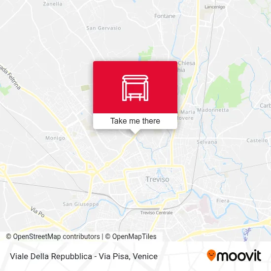 Viale Della Repubblica - Via Pisa map