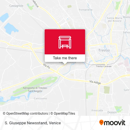 S. Giuseppe Newsstand map