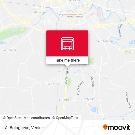 Al Bolognese map