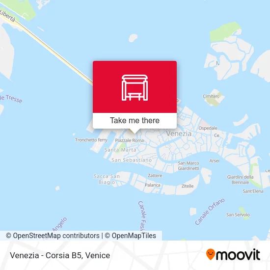 Venezia - Corsia B5 map