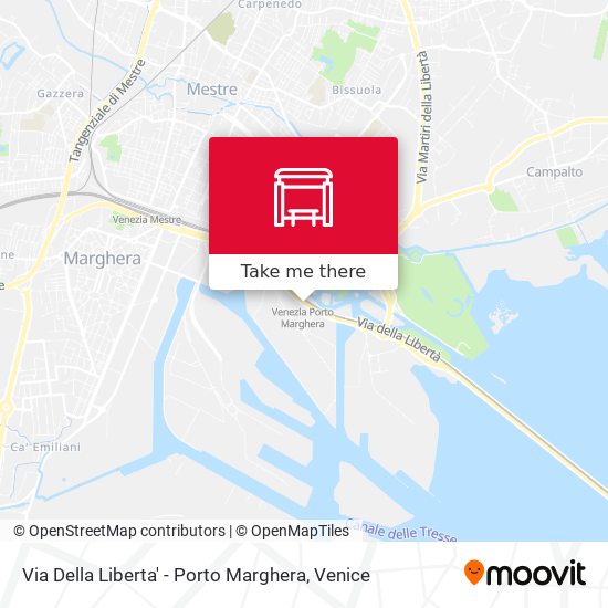 Via Della Liberta' - Porto Marghera map