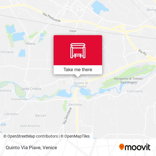 Quinto Via Piave map