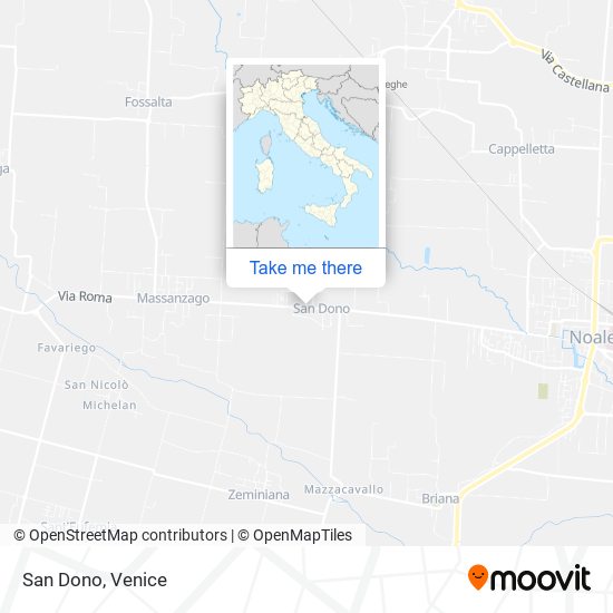 San Dono map