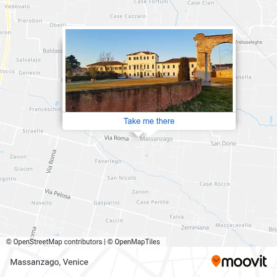 Massanzago map