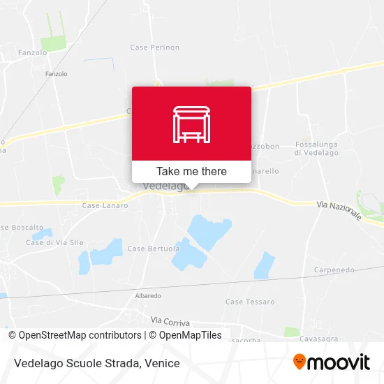 Vedelago Scuole Strada map