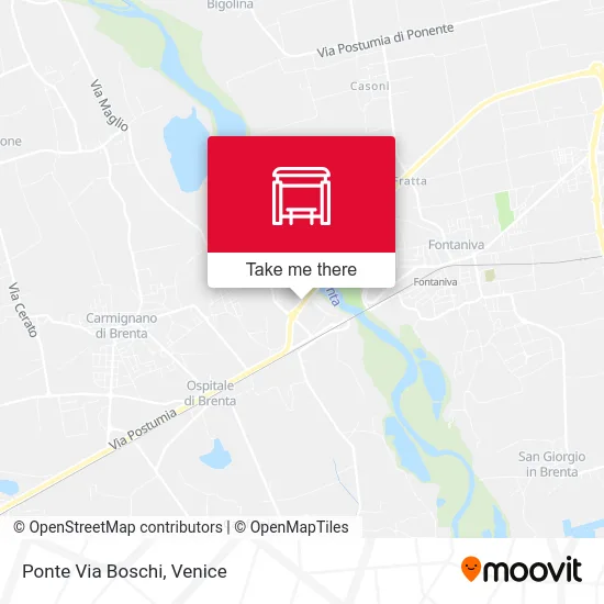 Via Boschi Bridge map