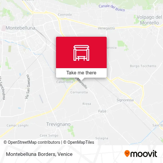 Montebelluna Borders map