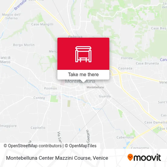 Montebelluna Center Mazzini Course map