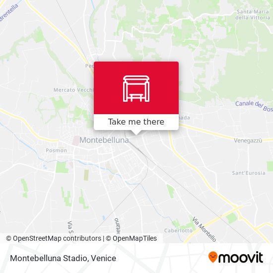 Montebelluna Stadio map