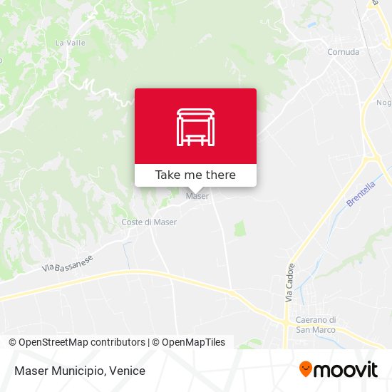 Maser Municipio map