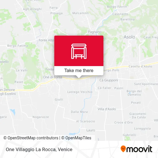 One Villaggio La Rocca map