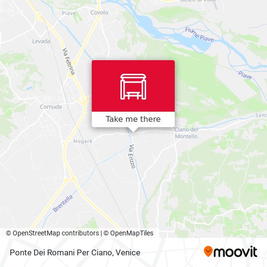 Ponte Dei Romani Per Ciano map