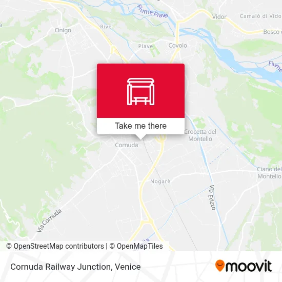 Cornuda Railway Junction map