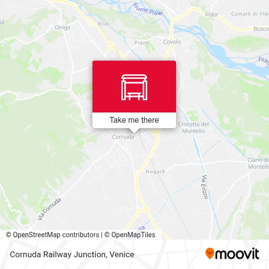 Cornuda Railway Junction map