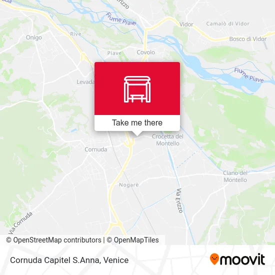 Cornuda St. Anna Chapel map