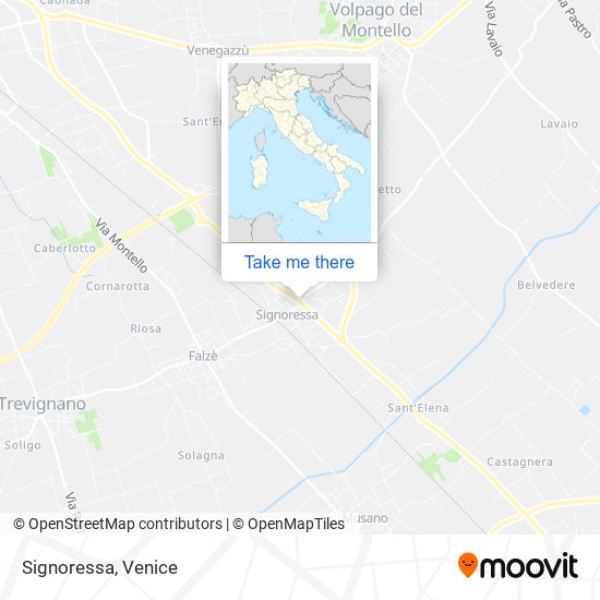 Signoressa map