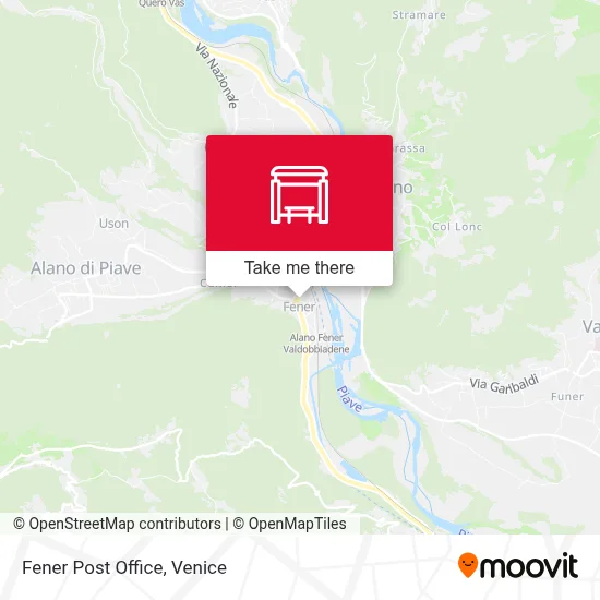 Fener Post Office map