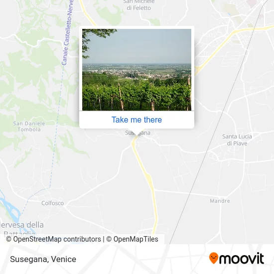 Susegana map