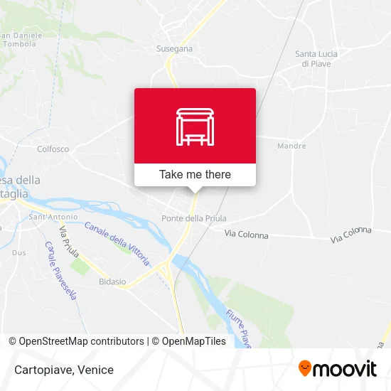 Cartopiave map