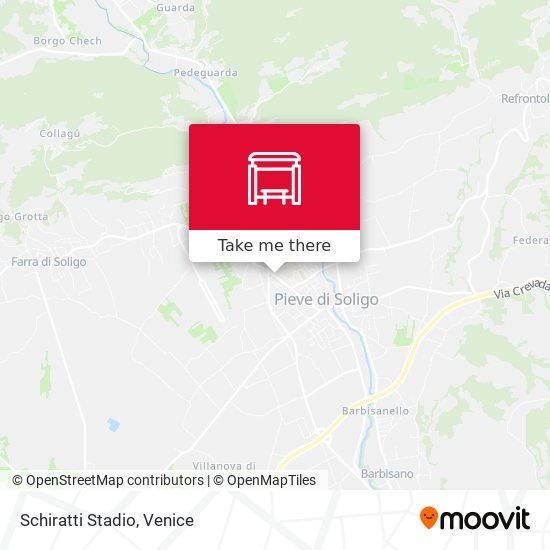 Schiratti Stadio map