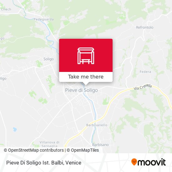 Pieve Di Soligo Ist. Balbi map