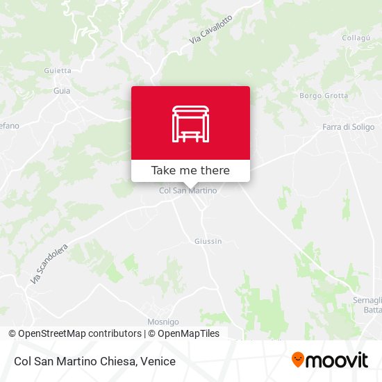 Col San Martino Chiesa map