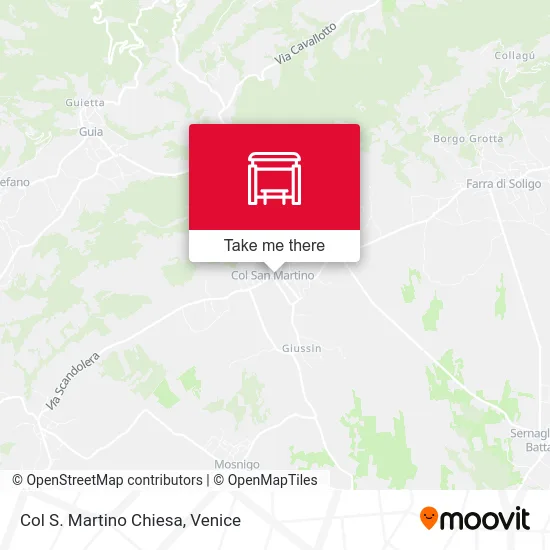 Col San Martino Church map