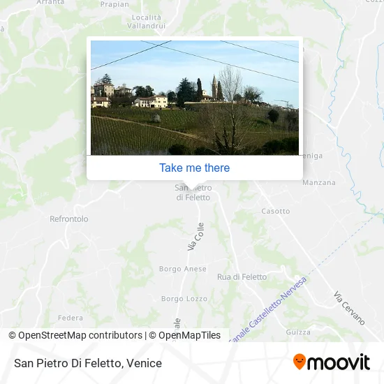 San  Pietro Di Feletto map