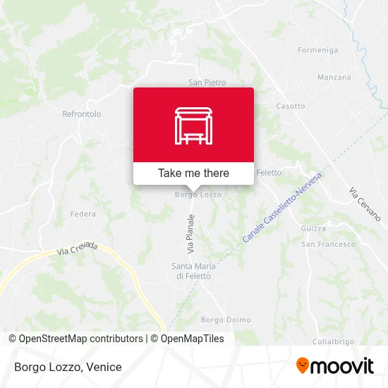 Borgo Lozzo map